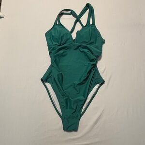 Green Cupshe One Piece Bikini Size Medium